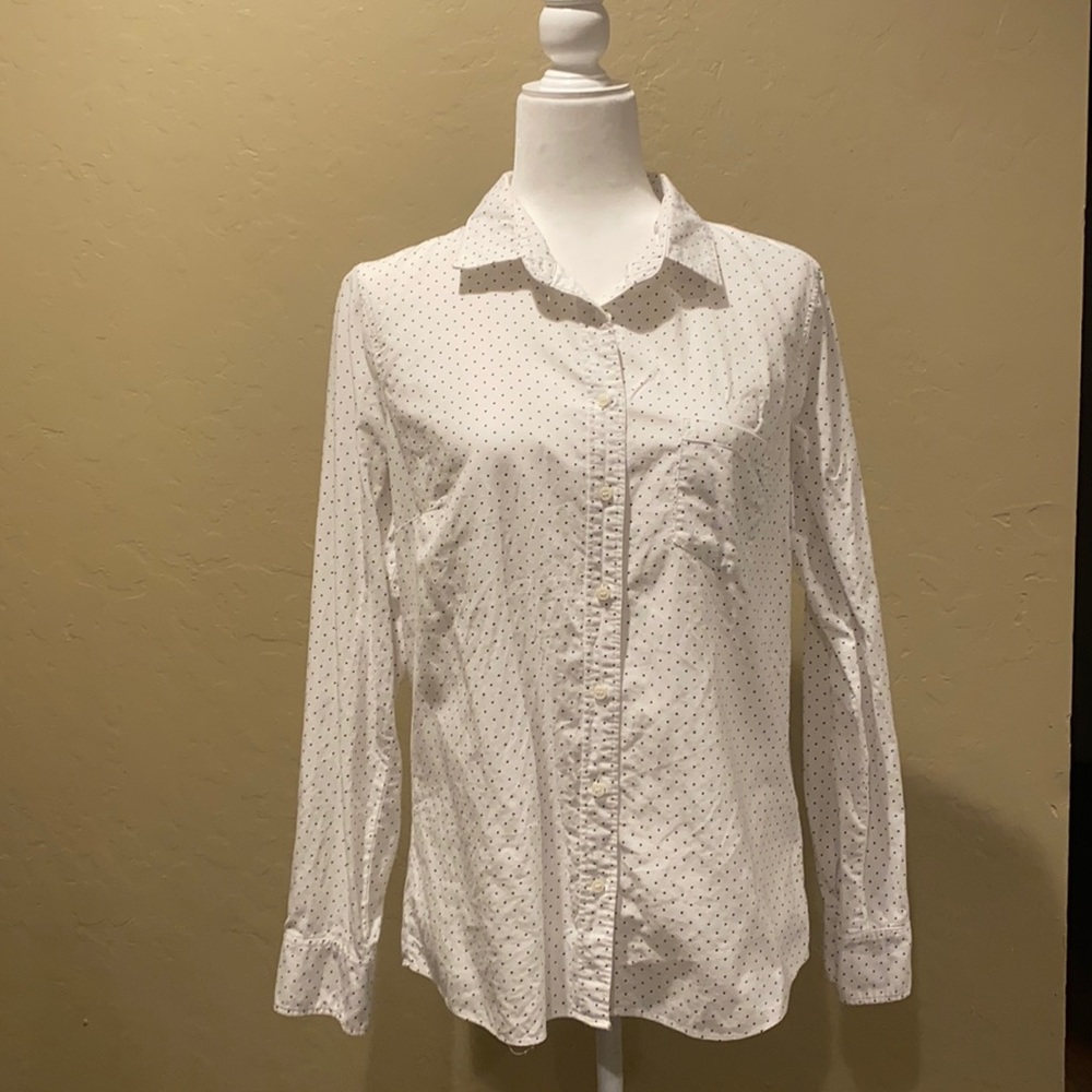 J.Crew Polka Dots Button Up